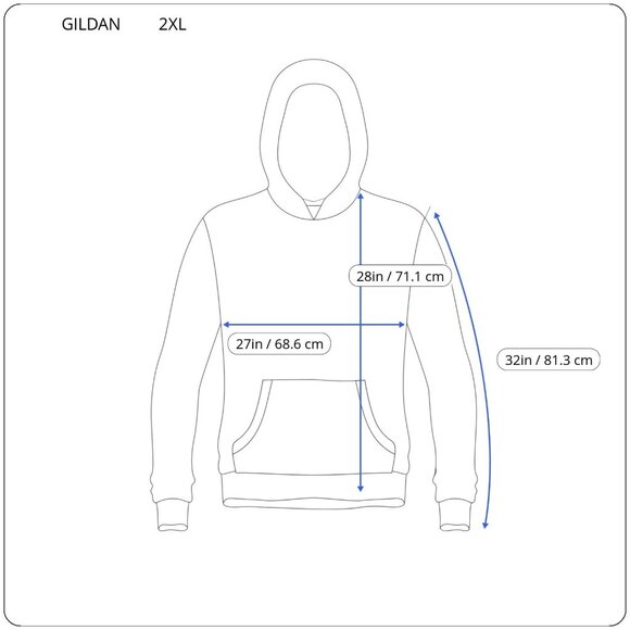 Gildan Men Sweatshirt 2XL Hoodie Never Broke Again Cotton Blend SWE130E - Picture 2 of 9
